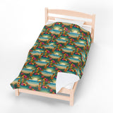 Summer Design 12 on Velveteen Plush Blanket - Perfect for Home Decor and Gifts