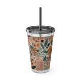 Summer Design 01 on Sunsplash Tumbler with Straw, 16oz