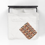 Summer Design 04 on Velveteen Plush Blanket - Perfect for Home Decor and Gifts