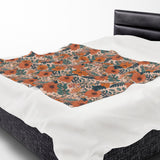 Summer Design 02 on Velveteen Plush Blanket - Perfect for Home Decor and Gifts
