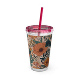 Summer Design 02 on Sunsplash Tumbler with Straw, 16oz