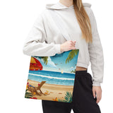 Summer Design 11 on Floral Tote Bag - Stylish Eco-Friendly Shopping Bag for Everyday Use