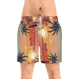 Summer Design 06 on Men's Floral Print Swim Shorts - Perfect for Summer Beach Days