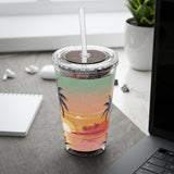Summer Design 06 on Sunsplash Tumbler with Straw, 16oz