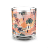Summer Design 05 on Glass Mug - 10oz Botanical Coffee Cup for Tea Lovers