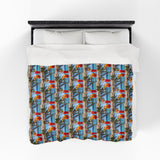 Summer Design 07 on Velveteen Plush Blanket - Perfect for Home Decor and Gifts