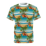 Summer Design 10 on Floral Unisex Cut & Sew Tee - Vibrant Nature Inspired Design for All Occasions