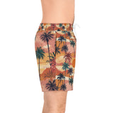 Summer Design 05 on Men's Floral Print Swim Shorts - Perfect for Summer Beach Days