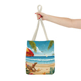 Summer Design 11 on Floral Tote Bag - Stylish Eco-Friendly Shopping Bag for Everyday Use