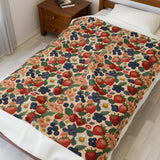 Summer Design 03 on Velveteen Plush Blanket - Perfect for Home Decor and Gifts