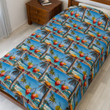Summer Design 08 on Velveteen Plush Blanket - Perfect for Home Decor and Gifts