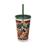 Summer Design 03 on Sunsplash Tumbler with Straw, 16oz