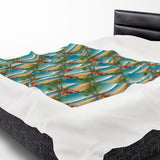 Summer Design 10 on Velveteen Plush Blanket - Perfect for Home Decor and Gifts