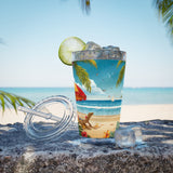 Summer Design 11 on Sunsplash Tumbler with Straw, 16oz