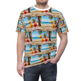 Summer Design 09 on Floral Unisex Cut & Sew Tee - Vibrant Nature Inspired Design for All Occasions