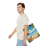 Summer Design 11 on Floral Tote Bag - Stylish Eco-Friendly Shopping Bag for Everyday Use