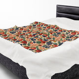 Summer Design 03 on Velveteen Plush Blanket - Perfect for Home Decor and Gifts