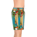 Summer Design 10 on Men's Floral Print Swim Shorts - Perfect for Summer Beach Days