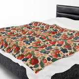 Summer Design 03 on Velveteen Plush Blanket - Perfect for Home Decor and Gifts