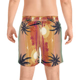 Summer Design 06 on Men's Floral Print Swim Shorts - Perfect for Summer Beach Days