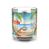 Summer Design 11 on Glass Mug - 10oz Botanical Coffee Cup for Tea Lovers