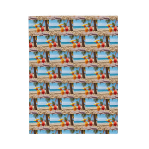 Summer Design 09 on Velveteen Plush Blanket - Perfect for Home Decor and Gifts