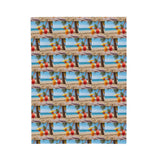 Summer Design 09 on Velveteen Plush Blanket - Perfect for Home Decor and Gifts