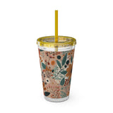 Summer Design 01 on Sunsplash Tumbler with Straw, 16oz