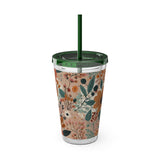 Summer Design 01 on Sunsplash Tumbler with Straw, 16oz