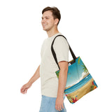 Summer Design 10 on Floral Tote Bag - Stylish Eco-Friendly Shopping Bag for Everyday Use
