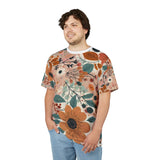 Summer Design 01 on Floral Unisex Cut & Sew Tee - Vibrant Nature Inspired Design for All Occasions