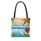 Summer Design 11 on Floral Tote Bag - Stylish Eco-Friendly Shopping Bag for Everyday Use