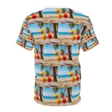 Summer Design 09 on Floral Unisex Cut & Sew Tee - Vibrant Nature Inspired Design for All Occasions