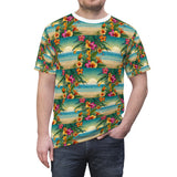 Summer Design 12 on Floral Unisex Cut & Sew Tee - Vibrant Nature Inspired Design for All Occasions