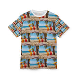 Summer Design 09 on Floral Unisex Cut & Sew Tee - Vibrant Nature Inspired Design for All Occasions
