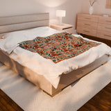 Summer Design 01 on Velveteen Plush Blanket - Perfect for Home Decor and Gifts