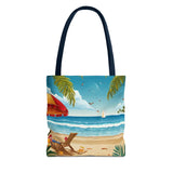Summer Design 11 on Floral Tote Bag - Stylish Eco-Friendly Shopping Bag for Everyday Use