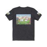 Three Lucky Unicorns Unisex Jersey Short Sleeve Tee