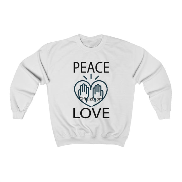 Love Peace Design Unisex Heavy Blend™ Crewneck Sweatshirt