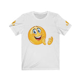 Happy Clapping Emoji Unisex Jersey Short Sleeve Tee