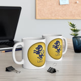 Gold Coin Leo Zodiac Design on Ceramic Mug 11oz