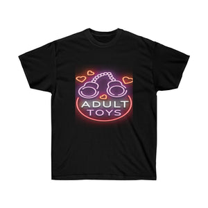 "Adult Toys" design on Unisex Ultra Cotton Tee