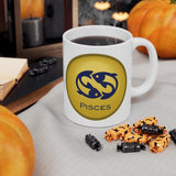 Gold Coin Pisces Zodiac Design on Ceramic Mug 11oz