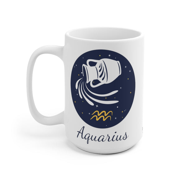 Aquarius Zodiac Ceramic Mug (EU) 11 oz and 15 oz options