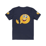 Happy Clapping Emoji Unisex Jersey Short Sleeve Tee