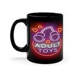 "Adult Toys" design on 11oz Black Mug