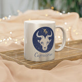 Capricorn Zodiac Metallic Mug (Silver / Gold) 11 oz