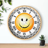 Happy Smiley Roman Numerals Wall clock