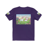 Three Lucky Unicorns Unisex Jersey Short Sleeve Tee