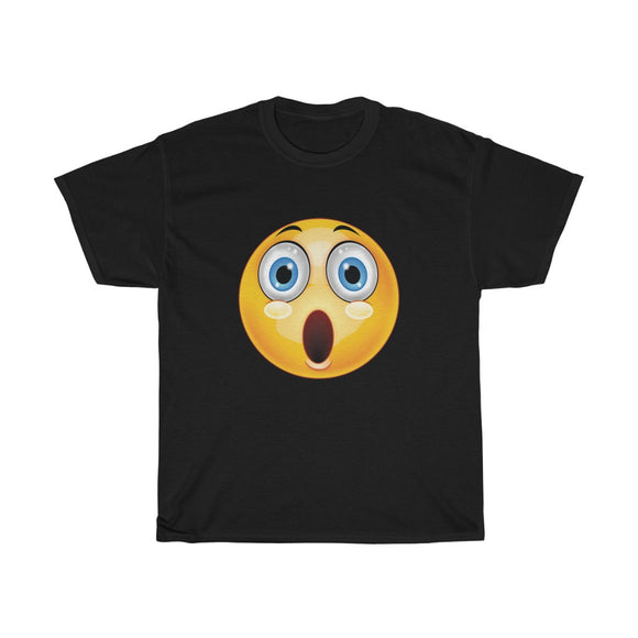 Surprised Emoji Unisex Heavy Cotton Tee